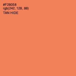 #F28058 - Tan Hide Color Image